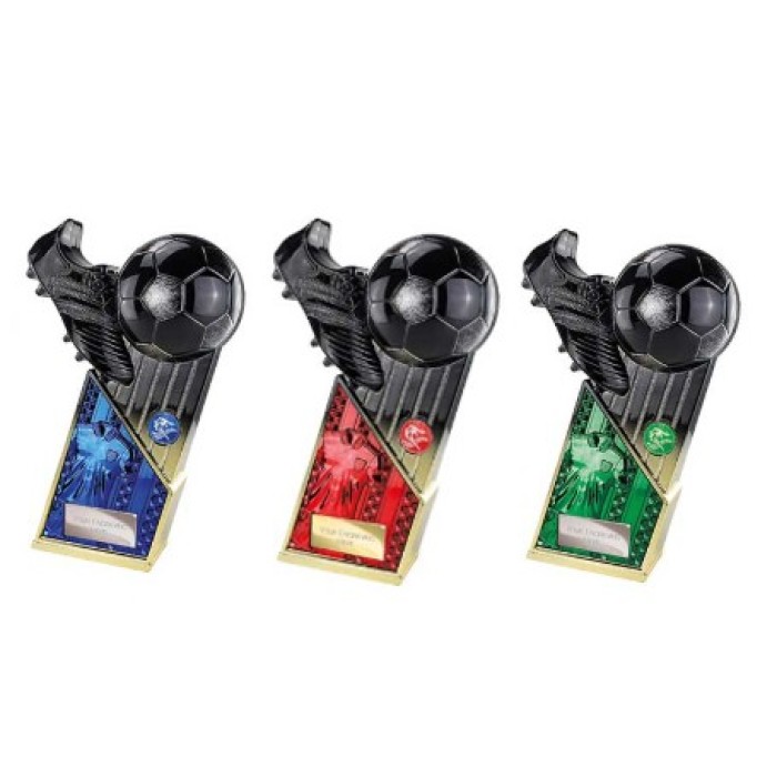 MARAUDERS COLOURED BLACK & GOLD TROPHY - 5 SIZES - 16CM TO 28CM